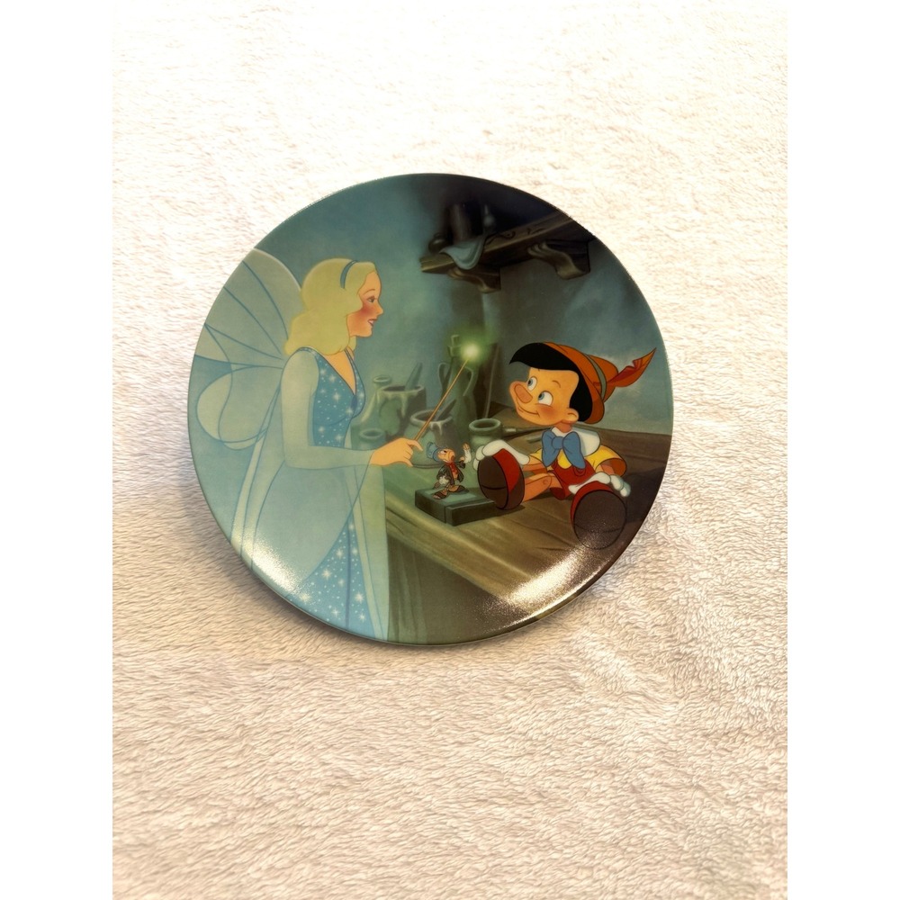 Disney Pinocchio and the Blue Fairy Knowles Collector Plate 50th Anniversary